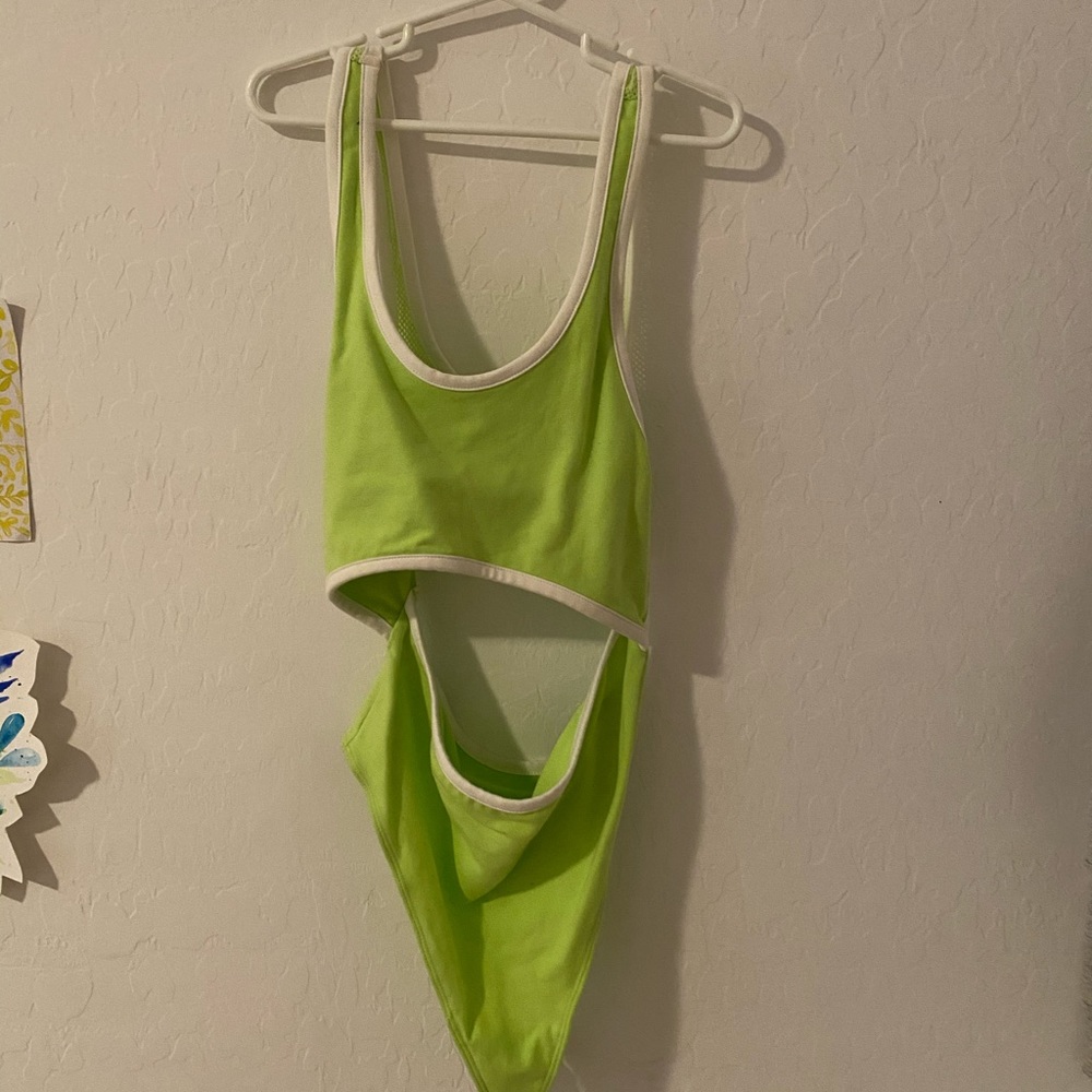 Urban Outfitters neon green body suit size small